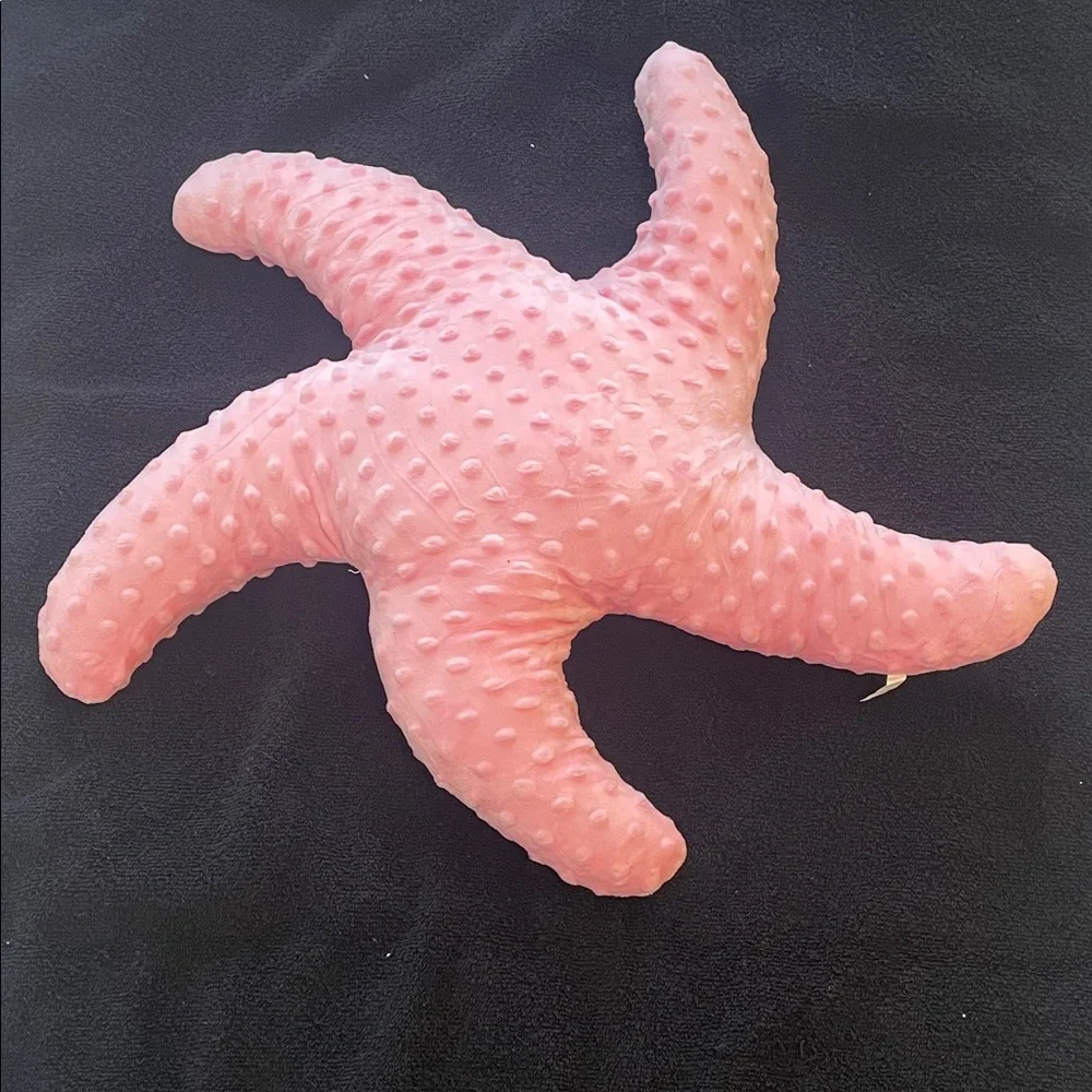 Coastal Pink Starfish Accent Pillow new